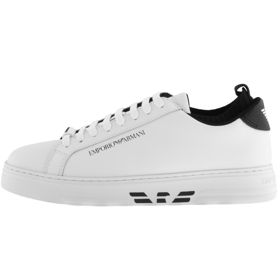 Alternative Image for ProductEmporio Armani Logo Trainers White1